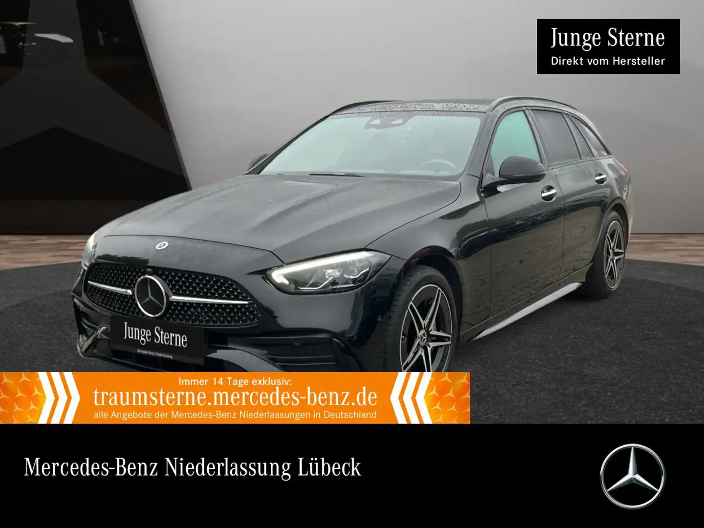Mercedes-Benz C 300 e T AMG+NIGHT+PANO+AHK+LED+KAMERA+KEYLESS+9G Schwarz - 1