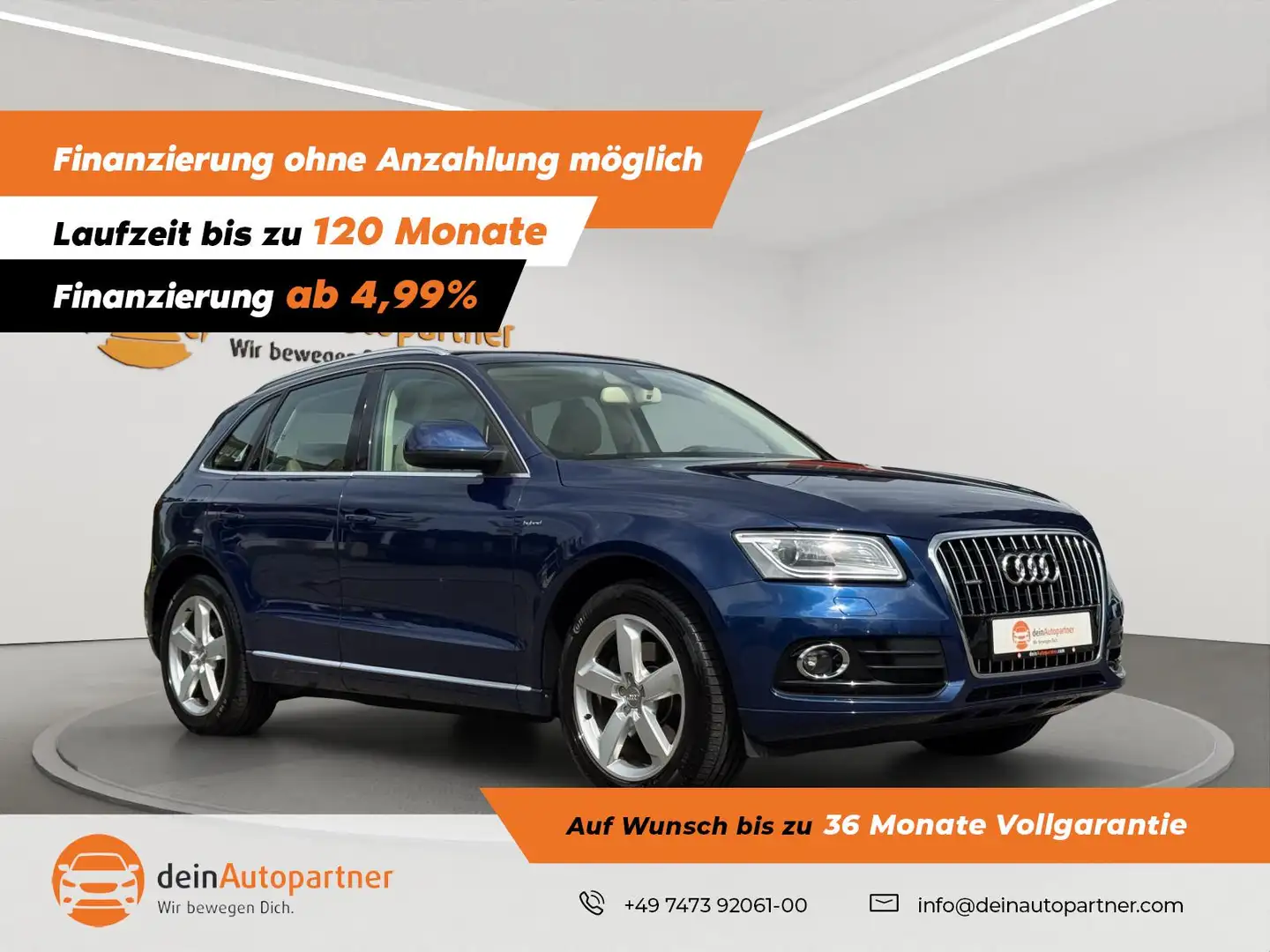 Audi Q5 2.0 TFSI hybrid quattro BI-XENON/LEDER/AHK/PANO/LA Blau - 1
