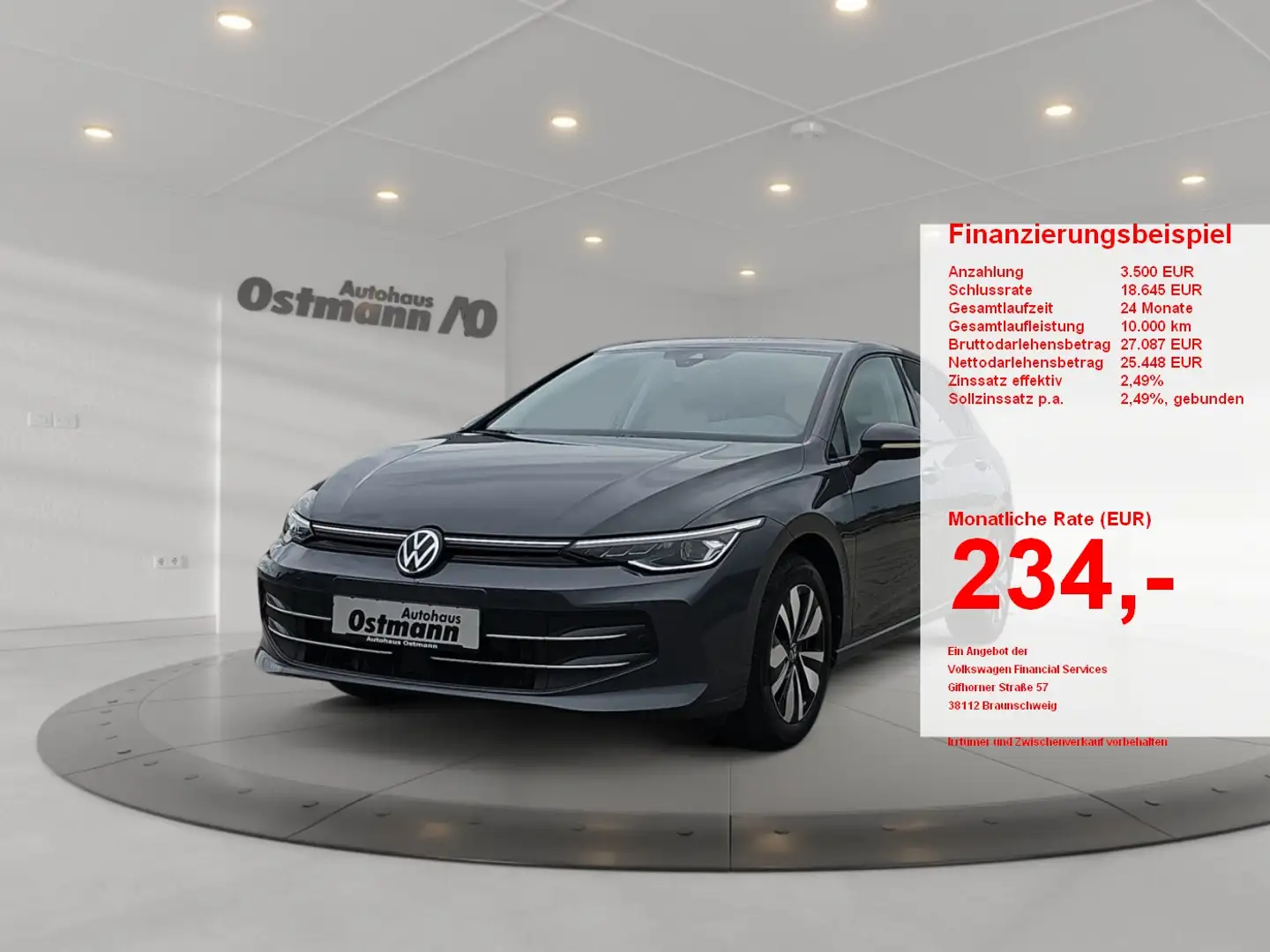 Volkswagen Golf VIII 1.5 eTSI W Goal ACC AUT Akustikglas Grau - 1