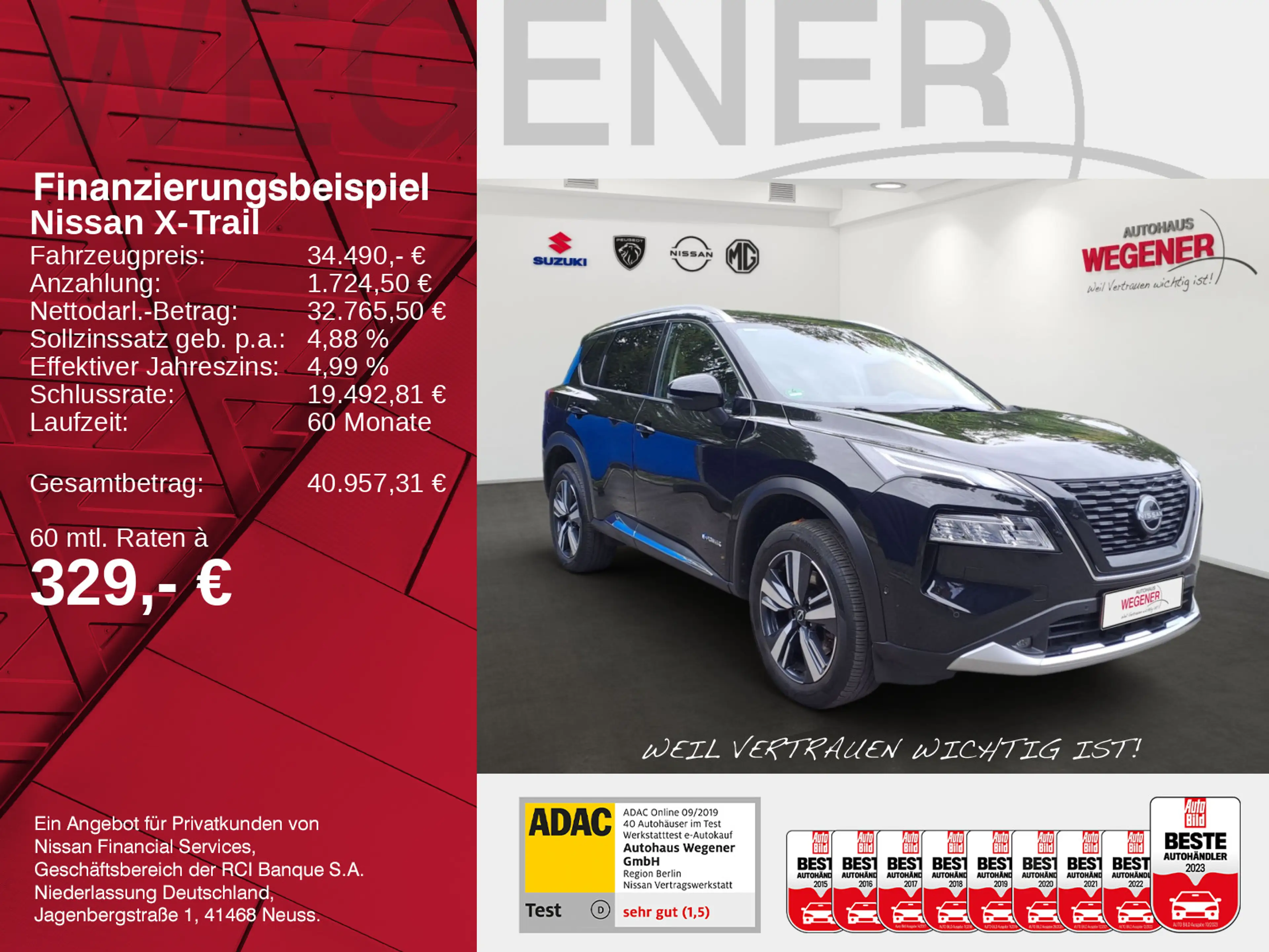 Nissan X-Trail 1.5 VC-T E-POWER Tekna HeadUp NAV CarPla — photo 2