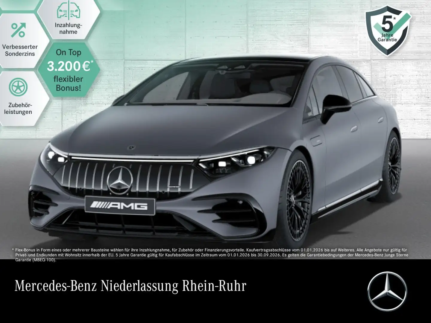 Mercedes-Benz EQS 53 AMG 4M Driversp Fahrass WideScreen Airmat Grau - 1