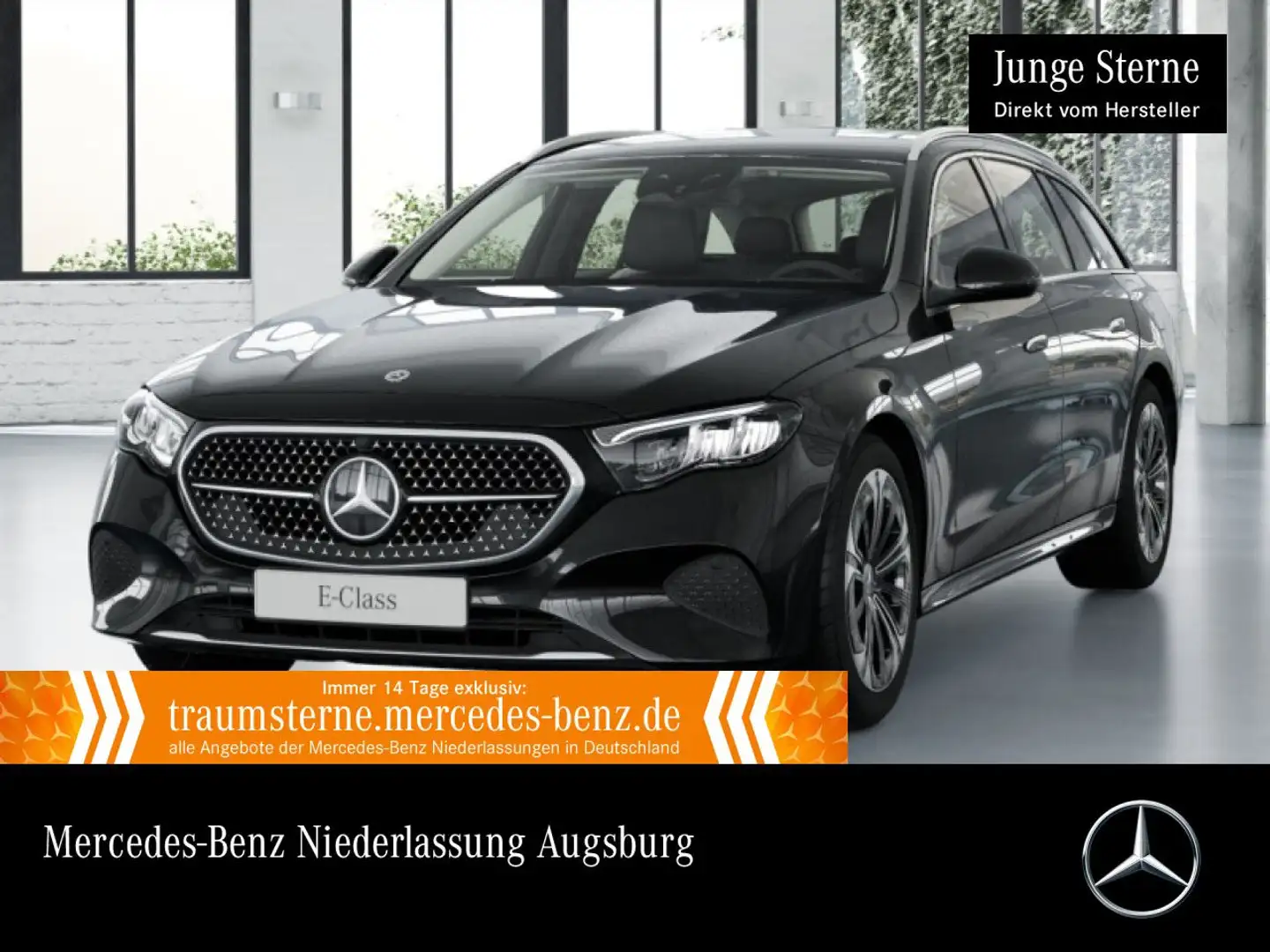 Mercedes-Benz E 300 e T Hybrid Avantgarde Fahrass Distr. LED AHK Schwarz - 1