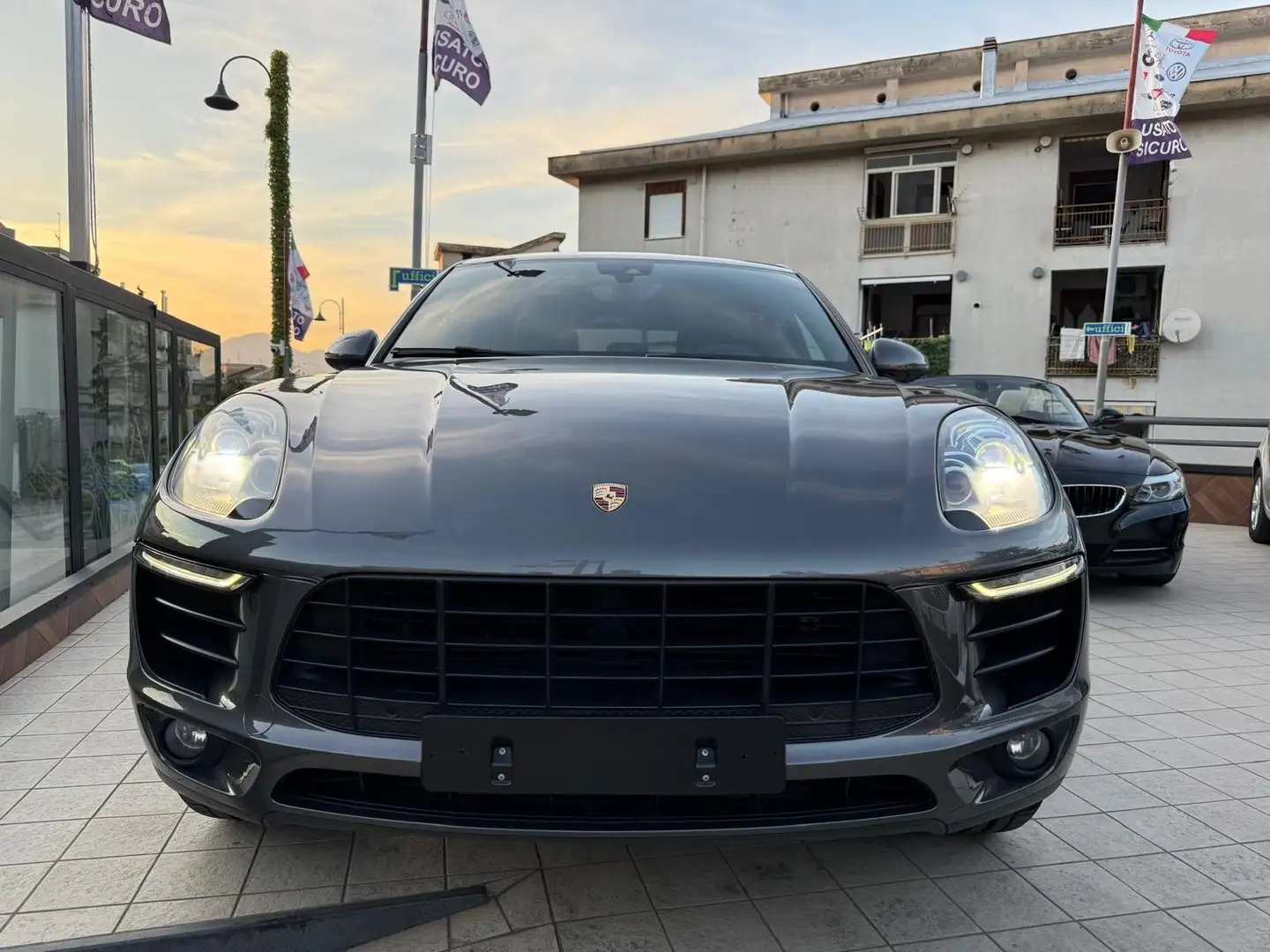 Porsche Macan Porsche Macan S Diesel 3.0 V6 258cv TETTO PELLE Grigio - 2