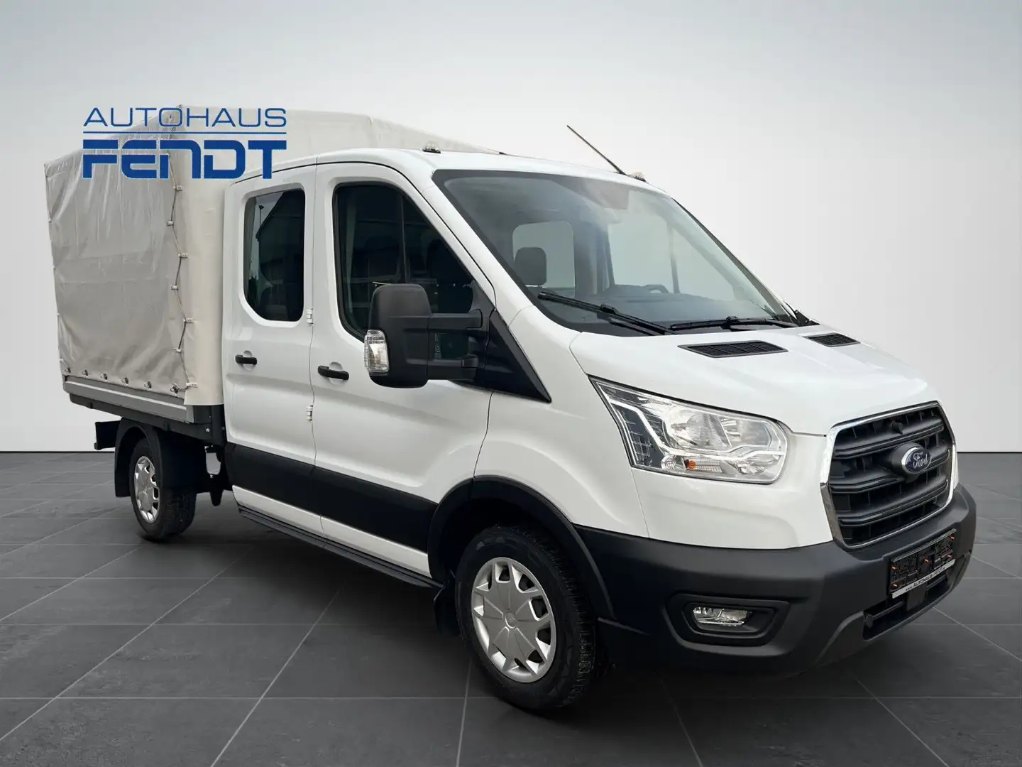 Ford Transit Pritsche 310L2 DokaPlaneAHKSitzh.6Airbag Blanco - 2