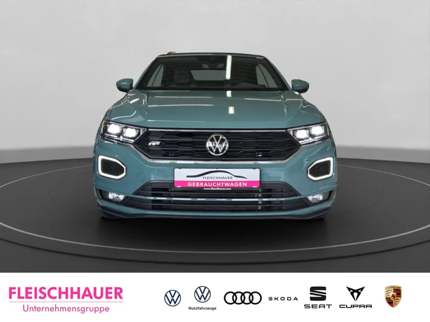 Volkswagen T-Roc Cabrio R-Line 1.5 TSI LED+ACC+NAVI+RFK+SHZ+DAB+VC Grün - 2
