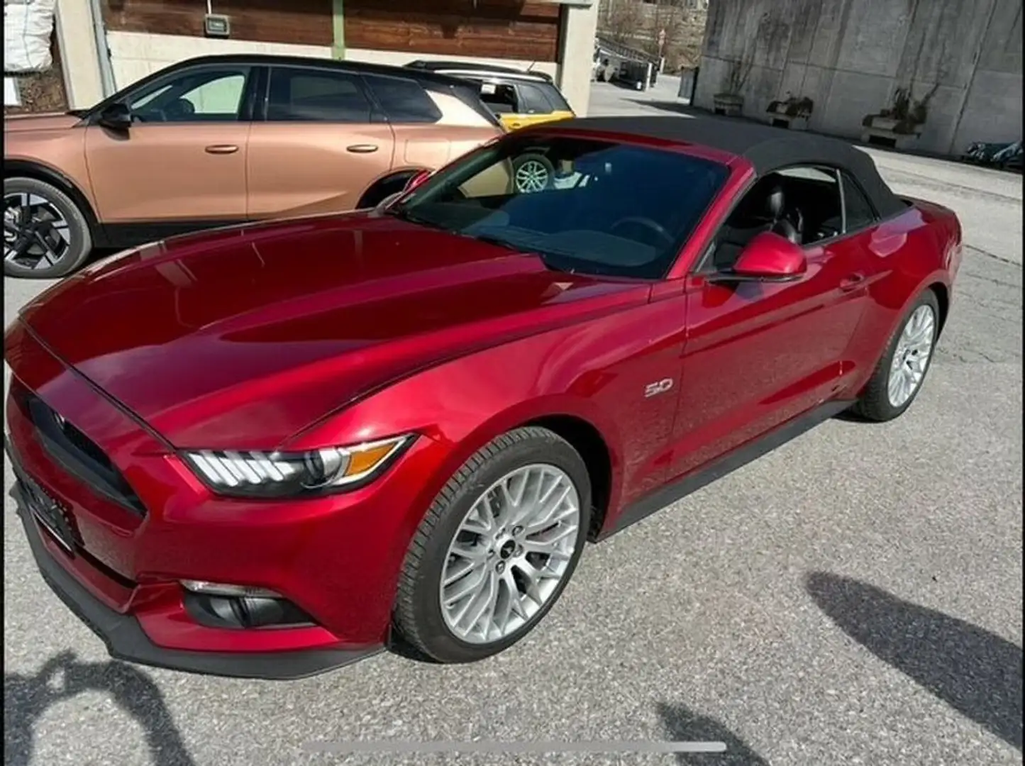 Ford Mustang 5,0 Ti-VCT V8 GT Cabrio Aut. Rouge - 1