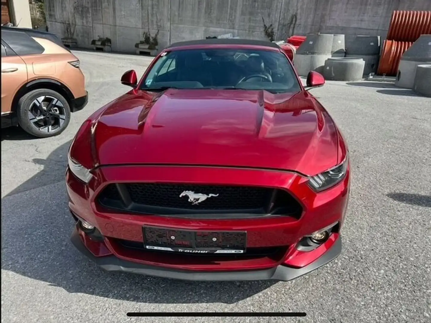 Ford Mustang 5,0 Ti-VCT V8 GT Cabrio Aut. Rouge - 2