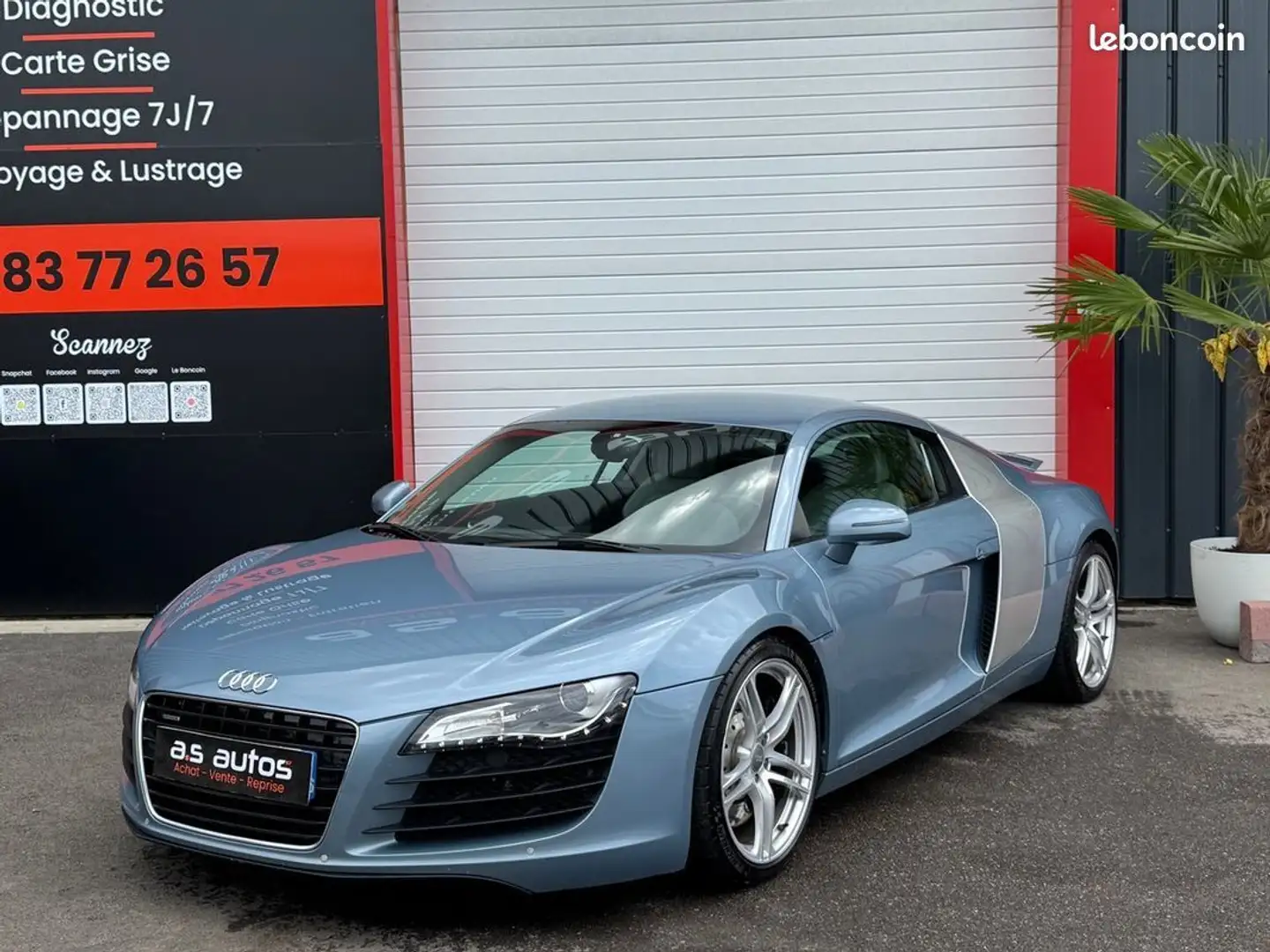 Audi R8 Coupé 4.2 TFSI V8 32V QUATTRO R-TRONIC 420CV BOITE AUTO Bleu - 2