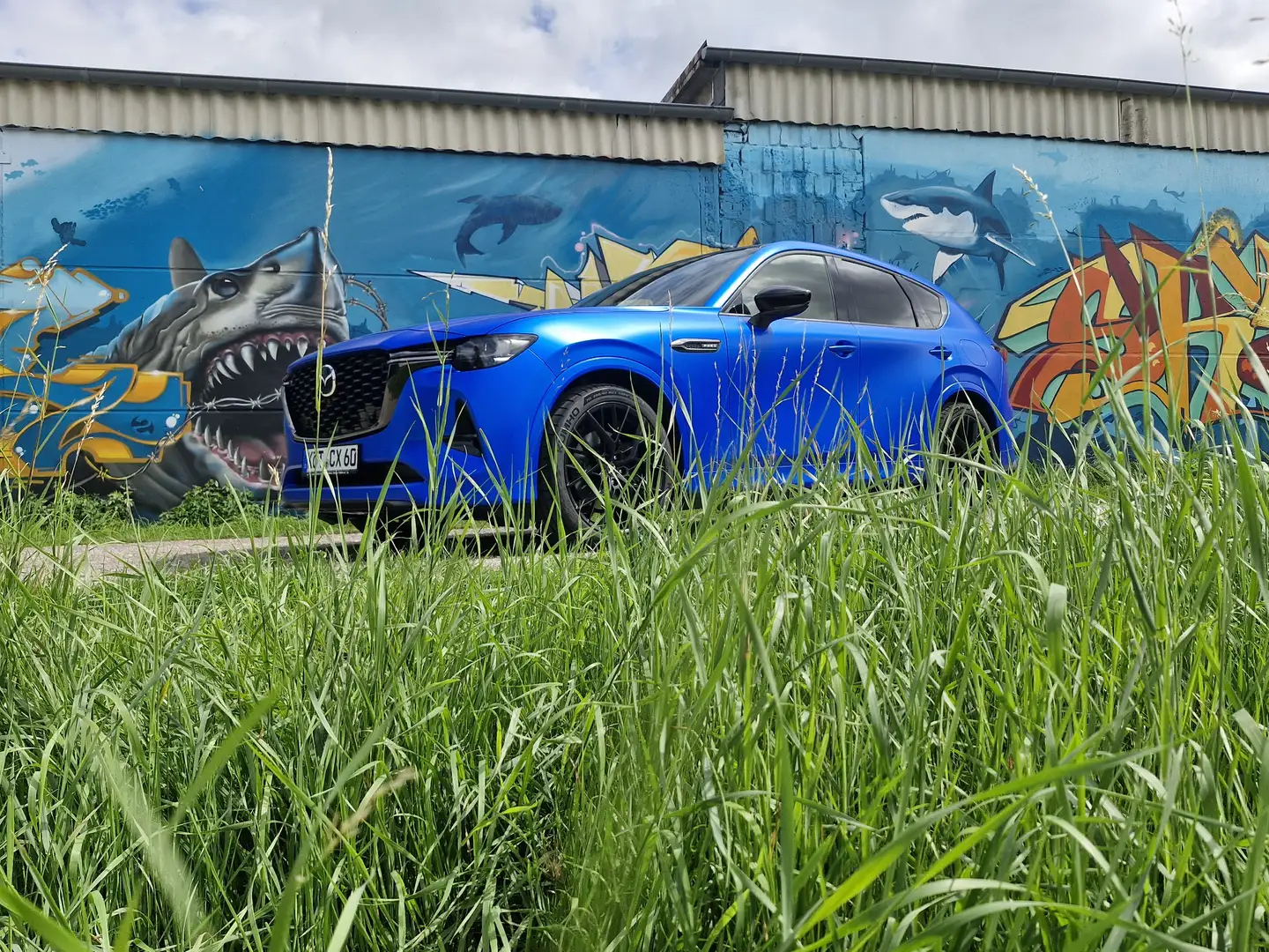 Mazda CX-60 2.5L e-SKYACTIV PHEV 327ps HOMURAPLUS Sportauspuff Blau - 2