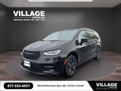 Black 2024 Chrysler Pacifica Hybrid Minivan Front-Wheel Drive Automatic