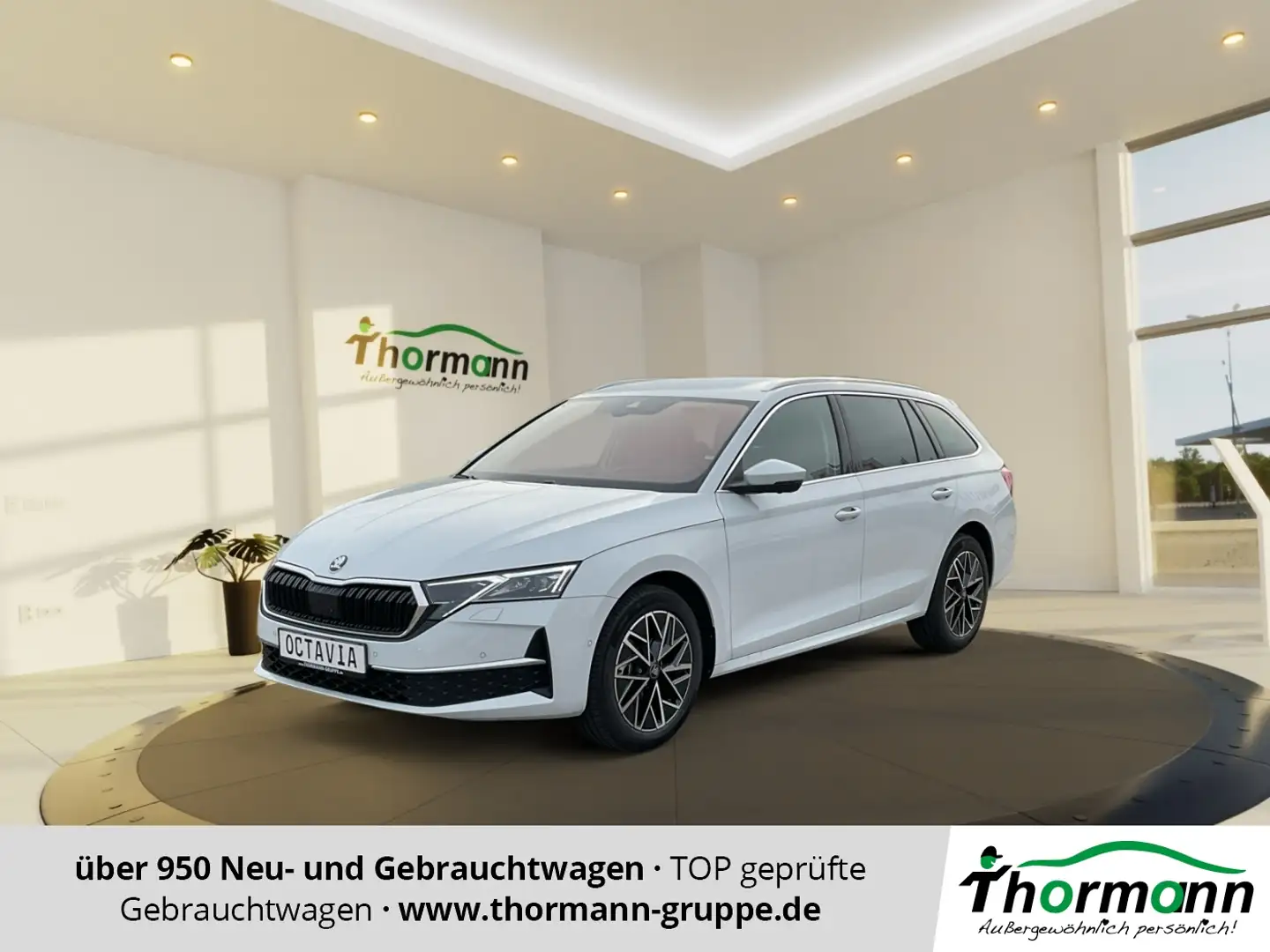 Skoda Octavia Combi Selection 2.0 TDI DSG SpurH LM Weiß - 1