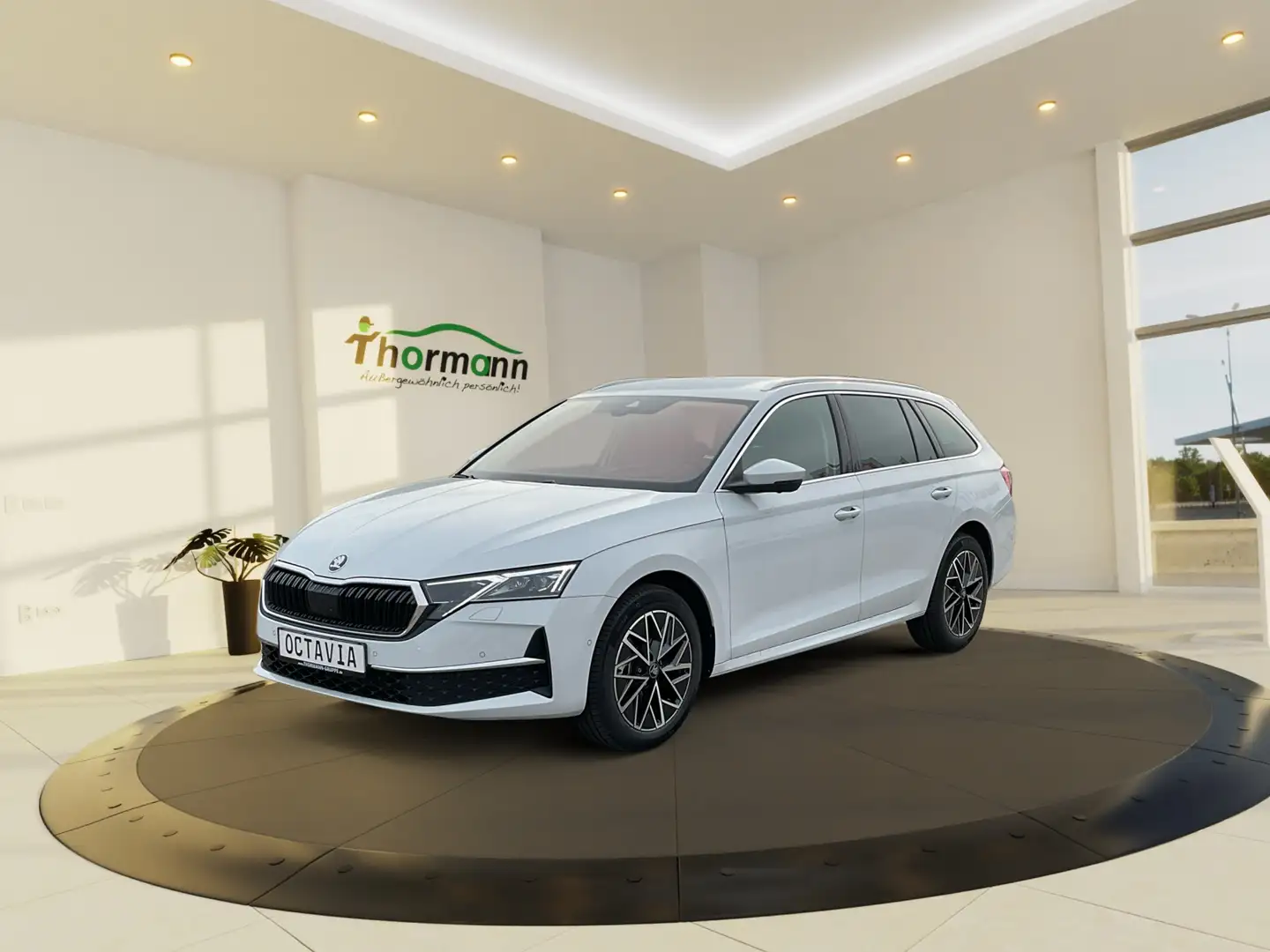 Skoda Octavia Combi Selection 2.0 TDI DSG SpurH LM Weiß - 2