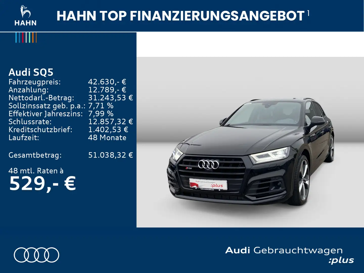 Audi SQ5 3.0TDI qua S-tronic Virtual Matrix ACC Schwarz - 2