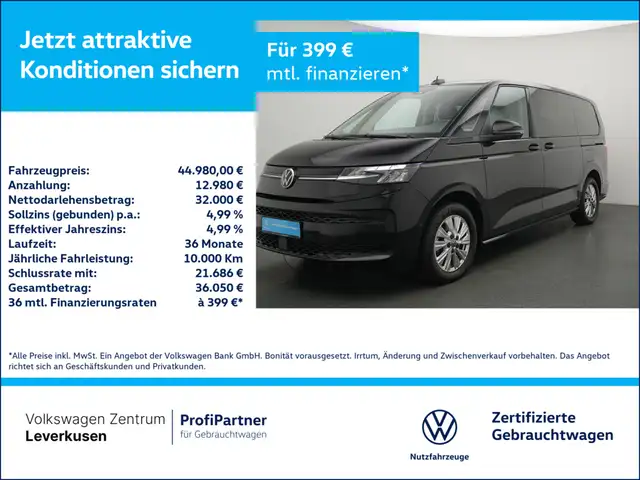 Volkswagen T7 Multivan Life LÜ VIS A VIS LEDER VIRT KAM SHZ