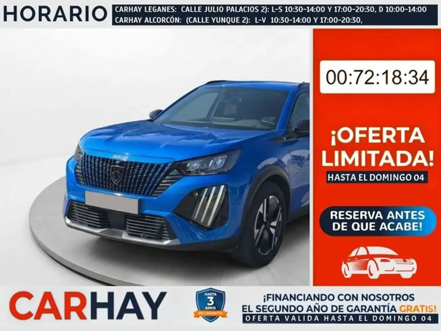 Peugeot 2008 Allure Eléctrico 115kW Azul - 1