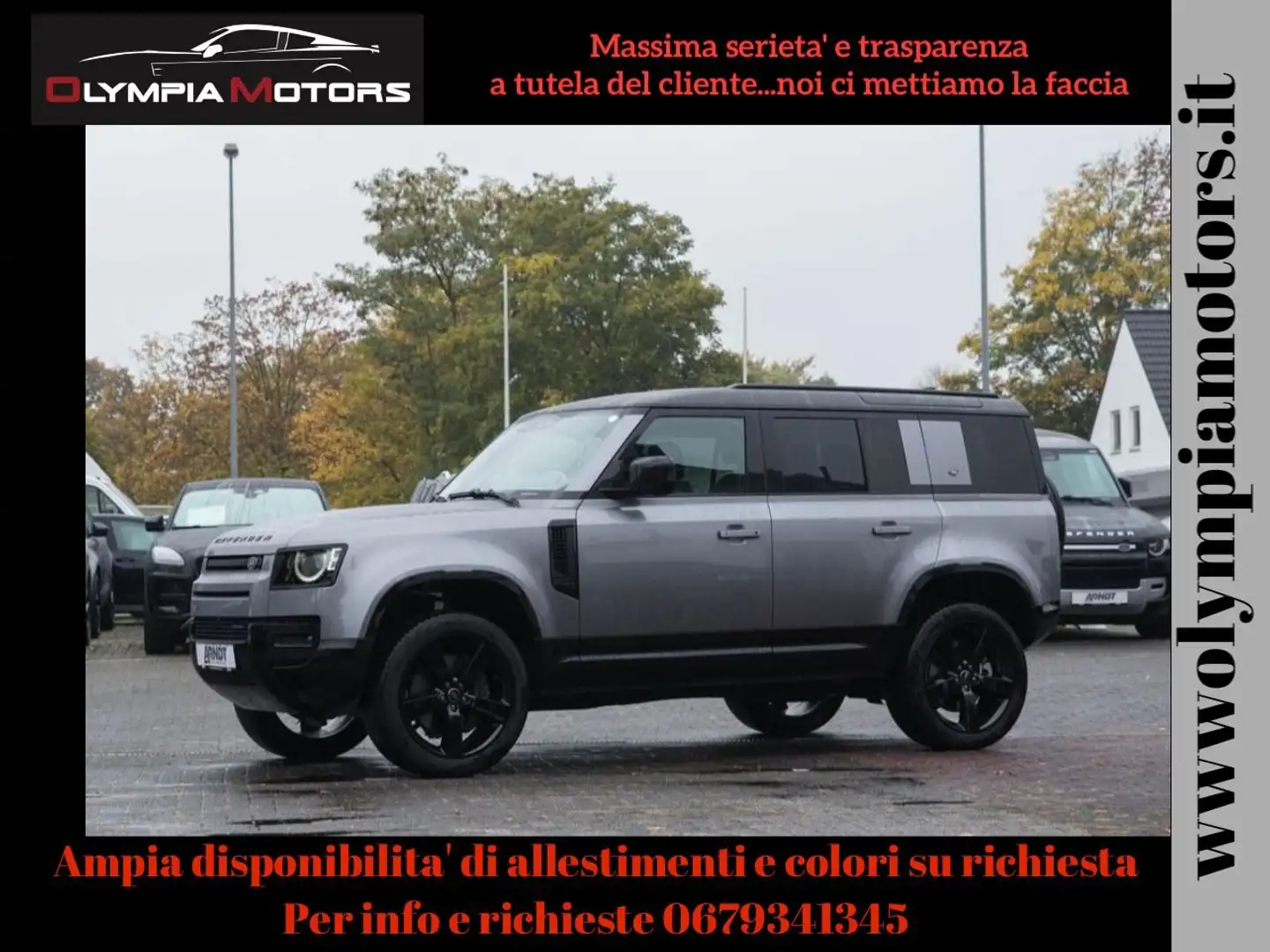 Land Rover Defender 110 D250 SE X DYNAMIC AWD NAVI TETTO 7P LED BLACK Grigio - 1