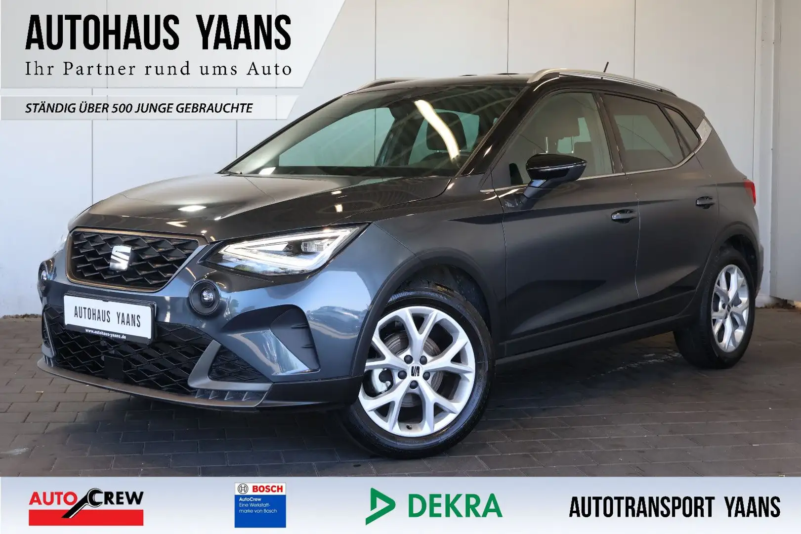SEAT Arona FR 1.0 TSI AID+CARPLAY+FRONT+LANE+LED+17" Grau - 1