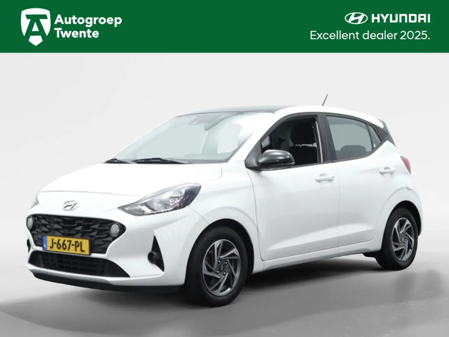 Hyundai i10 1.0 Comfort Automaat | Carplay | 14" Velgen | Stoe Blanc - 1
