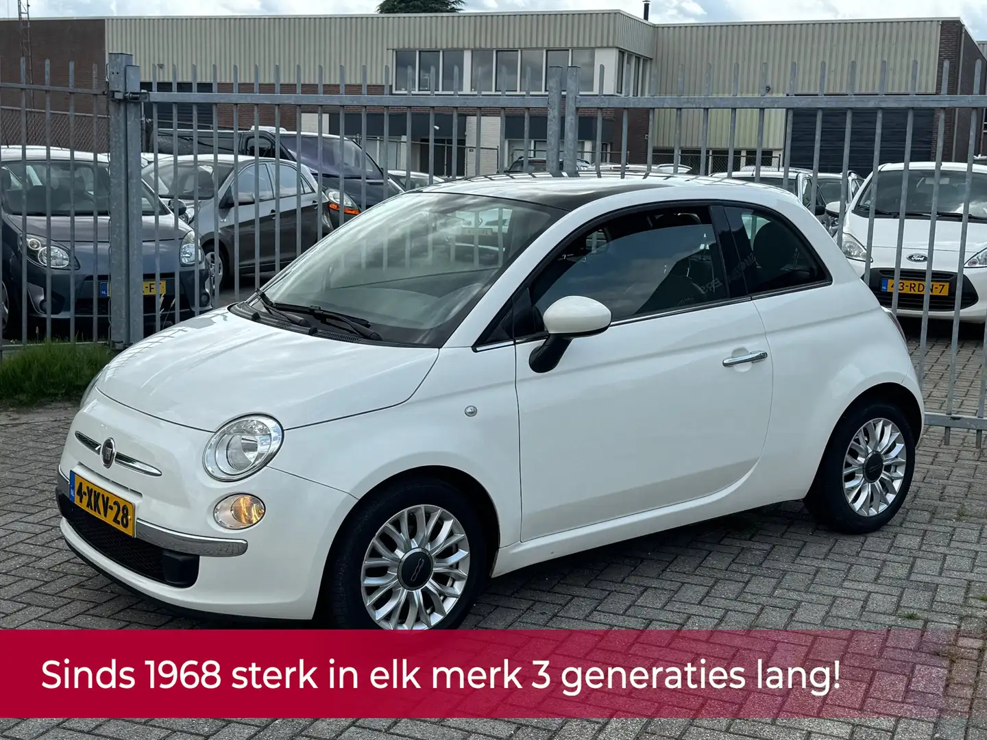 Fiat 500 0.9 TwinAir Turbo Lounge KMST NAP! Pano l Airco l Wit - 1