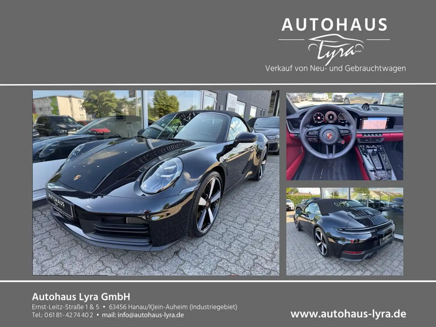 Porsche 992 .2 Cabrio*MATRIX*SPORT-CHRONO*BOSE*360°KAM* Schwarz - 1