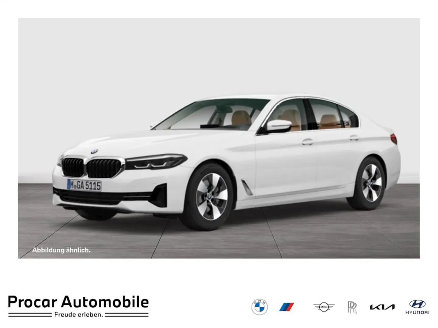 BMW 520 d AHK RFK NAVI LED Sound Syst. PDC V+H DAB Weiß - 1