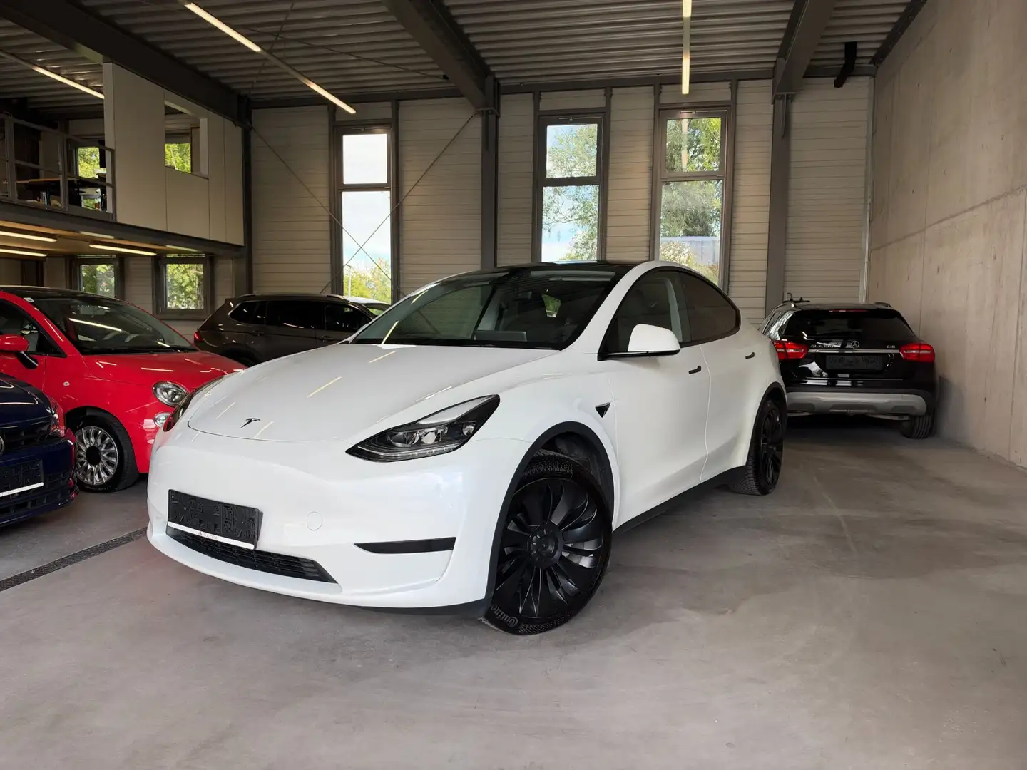 Tesla Model Y RWD Basis / AHK / Reifen NEU Weiß - 1