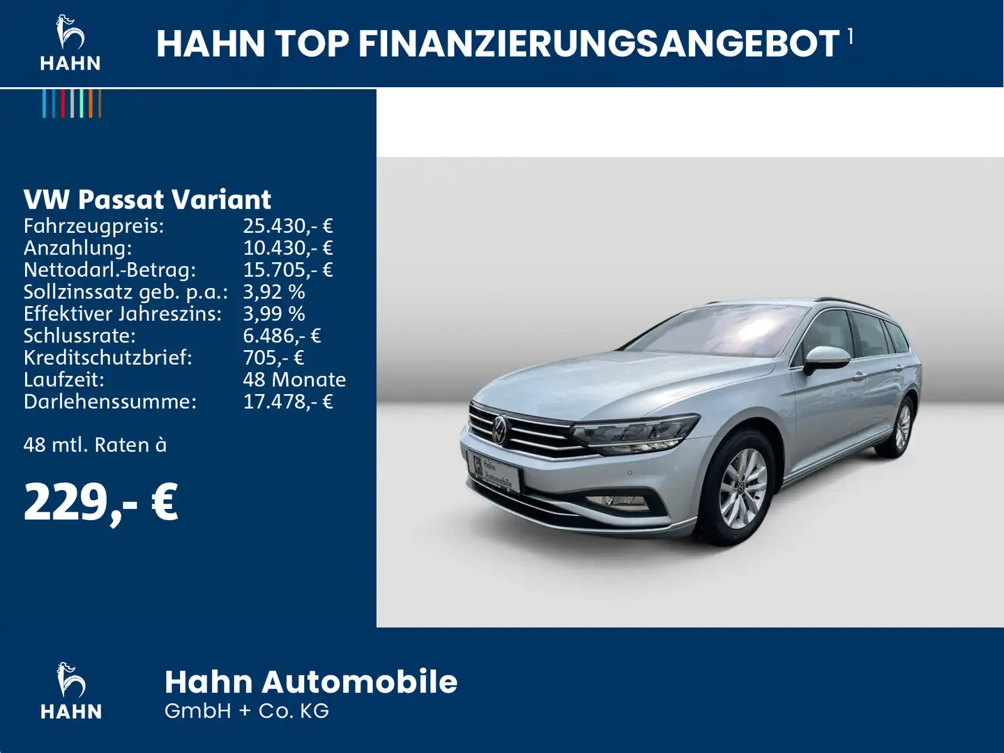 Volkswagen Passat Variant 2.0TDI Business DSG AHK Cam Navi Zilver - 2