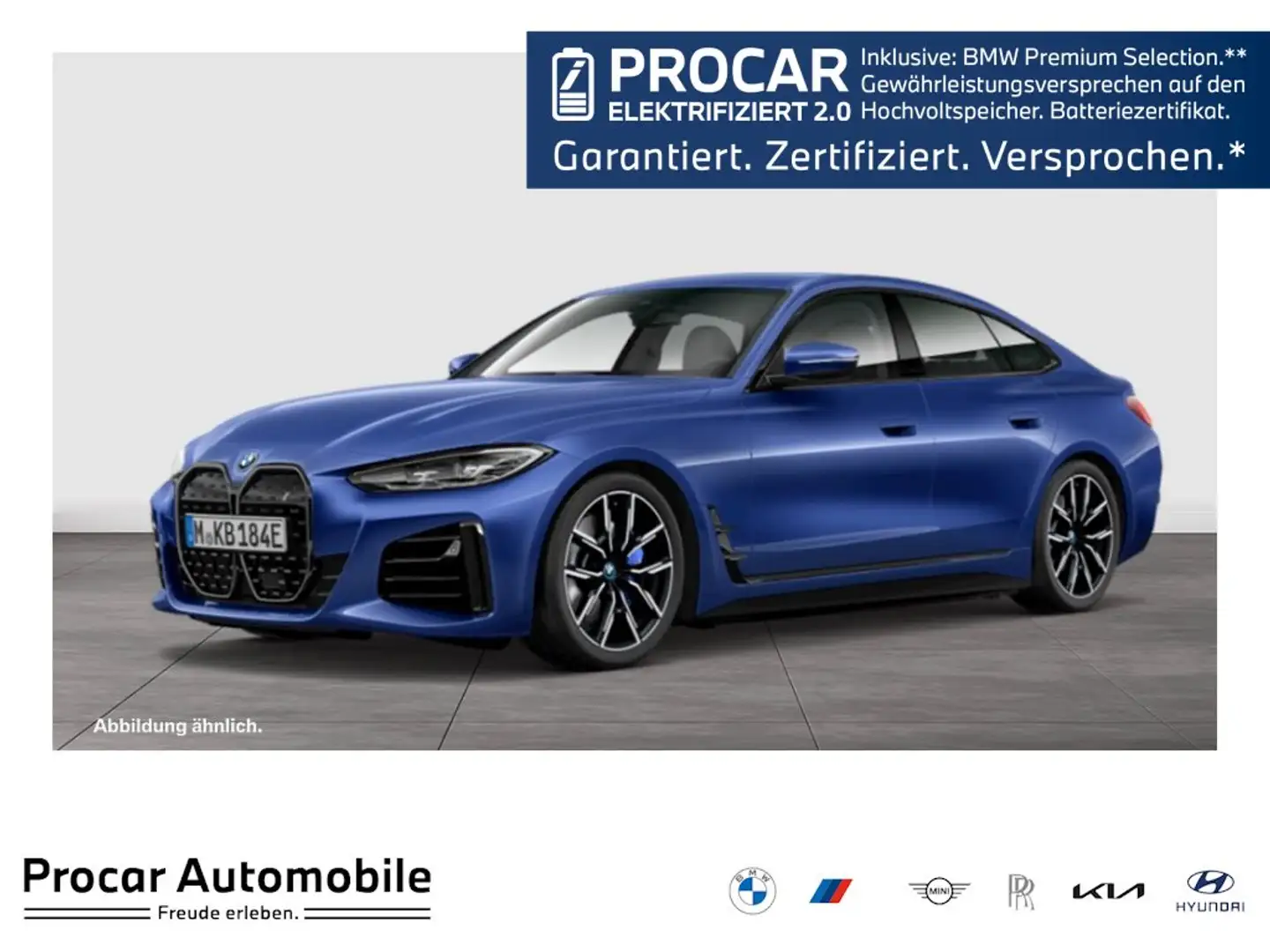 BMW i4 eDrive40 M Sport  Aut. ACC RFK NAVI LED PDC V+H LM Bleu - 1