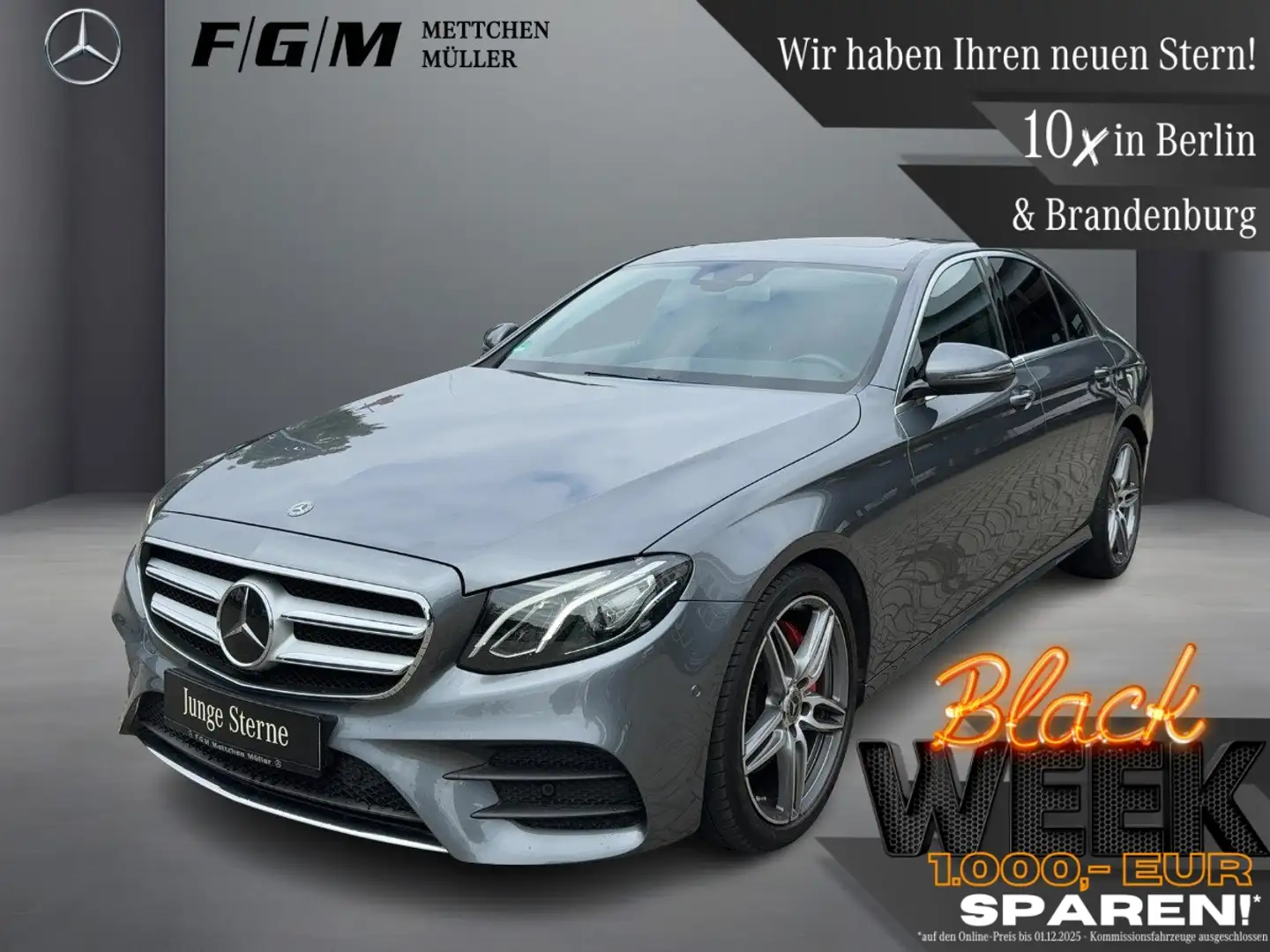 Mercedes-Benz E 220 d AMG-Line TWA|Sitzhz|Distronic|CarPlay Grau - 1