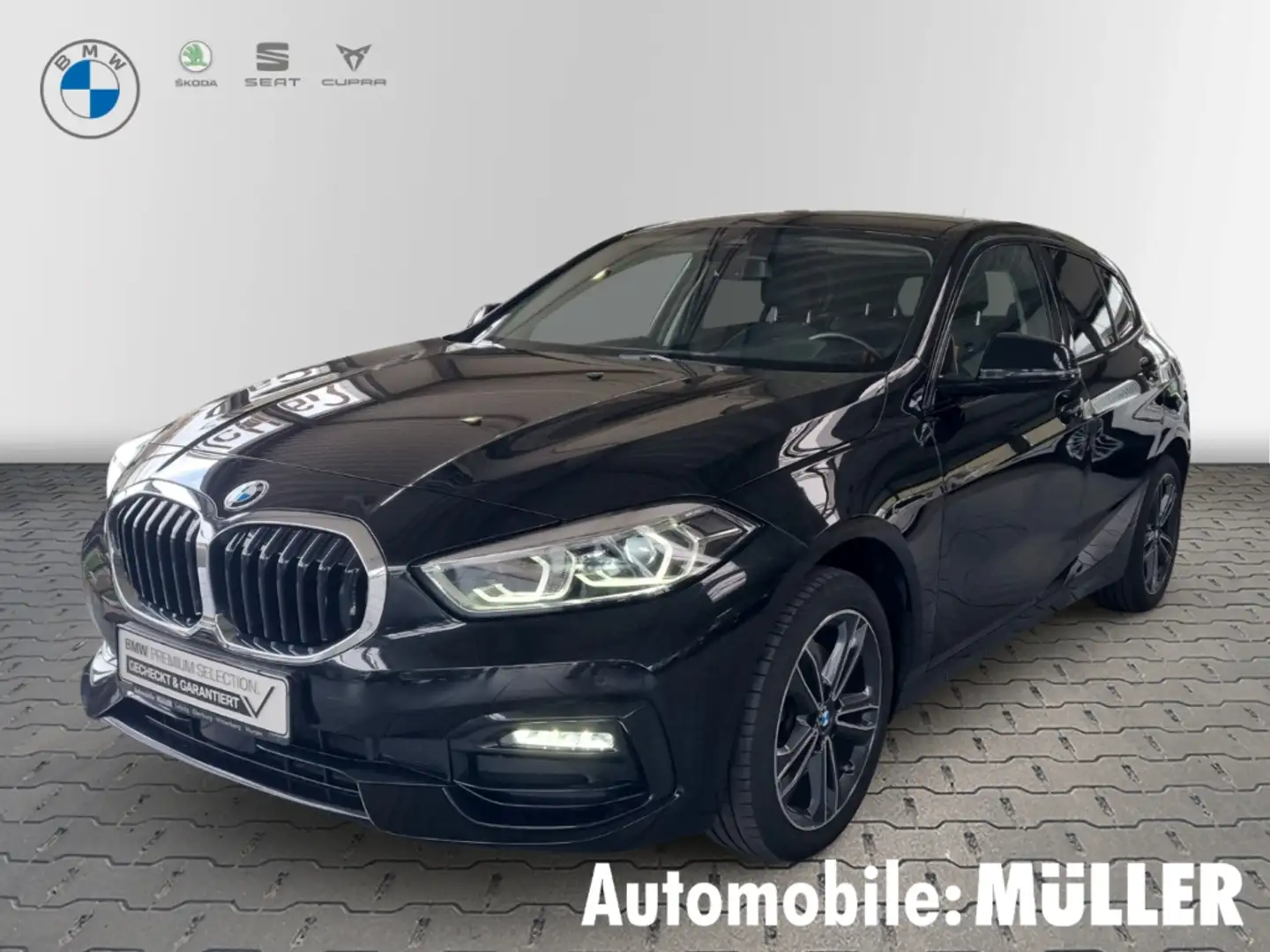 BMW 118 Sport Line EU6d i Navi Digitales Cockpit LED Sperr Noir - 1