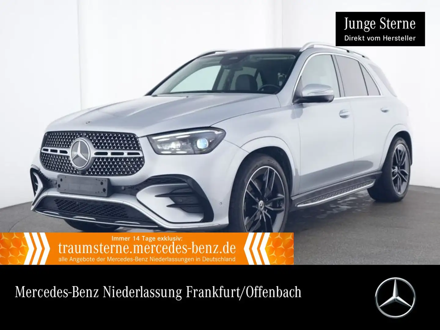Mercedes-Benz GLE 450 d 4M AMG+PANO+360+AHK+MULTIBEAM+SPUR+TOTW Silber - 1
