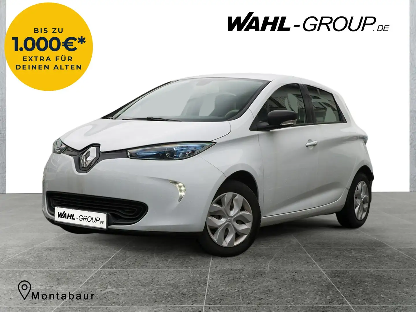 Renault ZOE Life 22 kWh Miet-Batterie Klimaaut. Weiß - 1