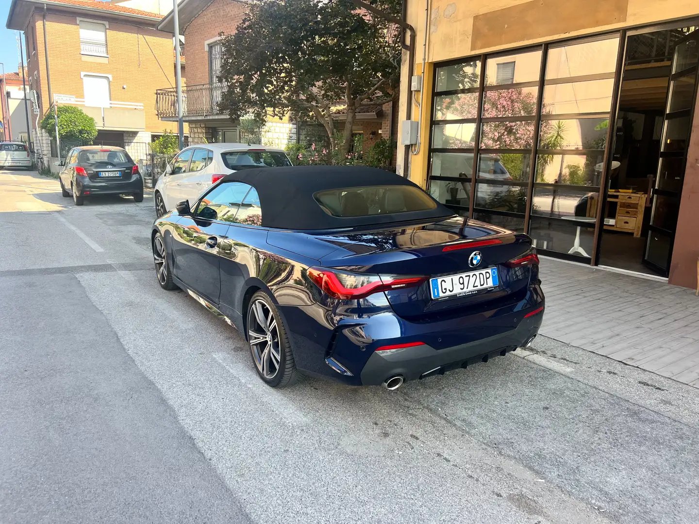 BMW 420 Serie 4 G23 Cabrio 420d Cabrio 48V Msport auto Blu/Azzurro - 2