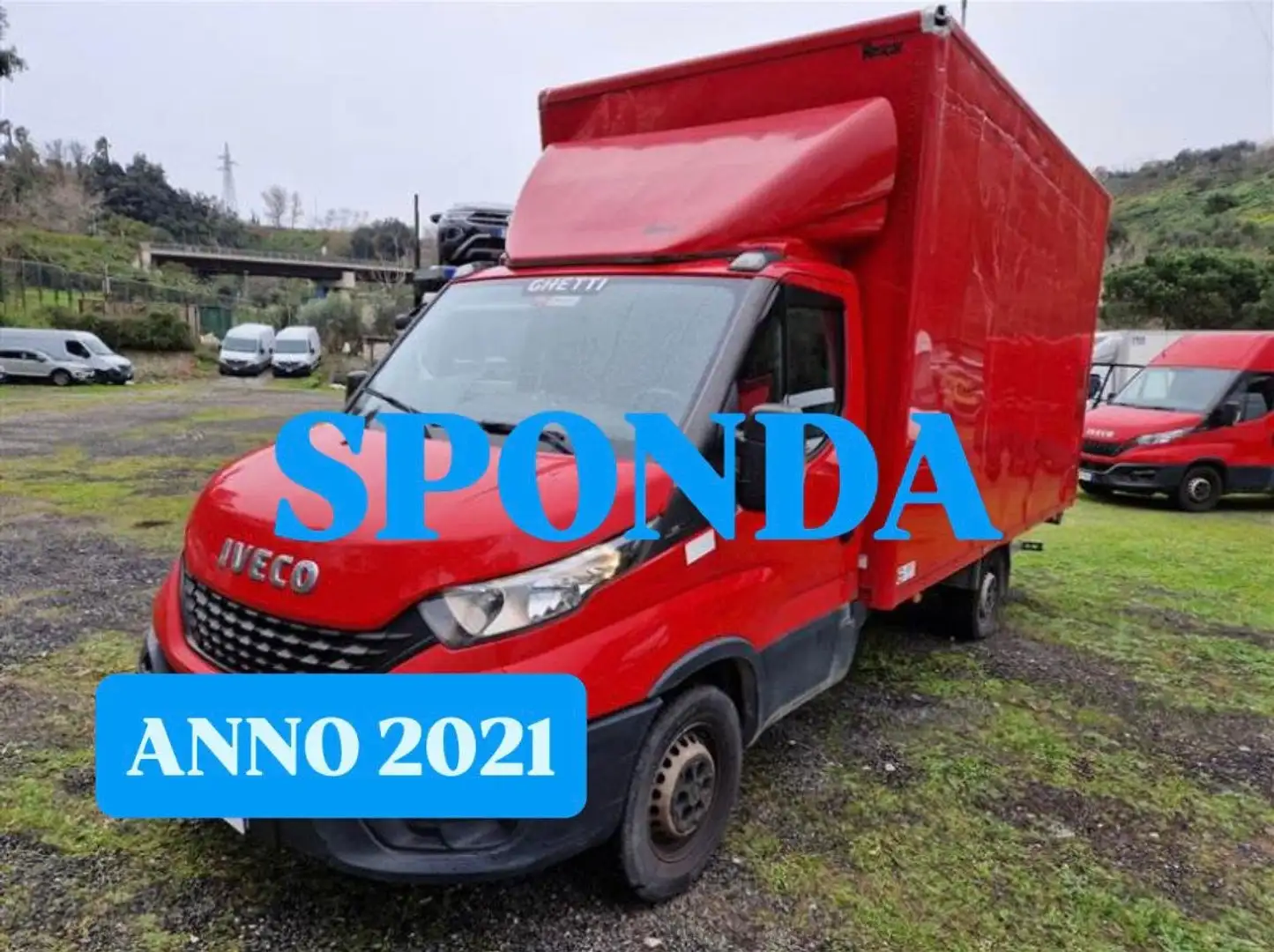 Iveco Daily 35S14 2.3hpi 140cv FURGONATO + SPONDA Anno 2021 Rosso - 1