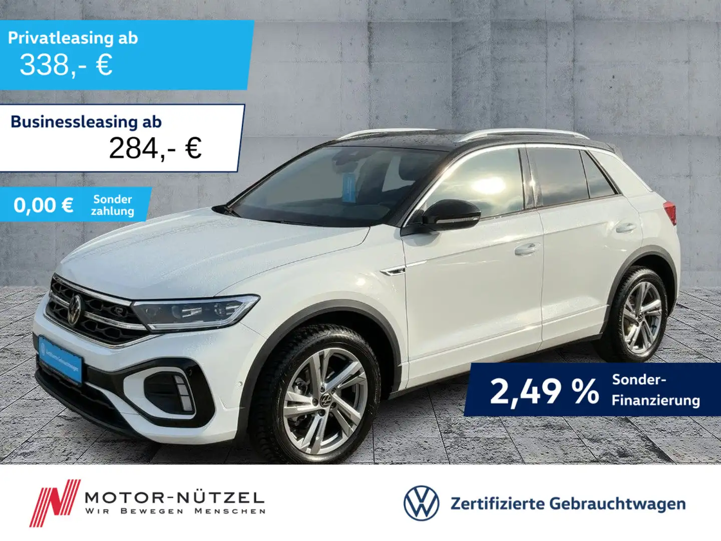 Volkswagen T-Roc 1.5 TSI DSG R-LINE LEDplus+NAVI+AHK+ACC+VC Weiß - 1