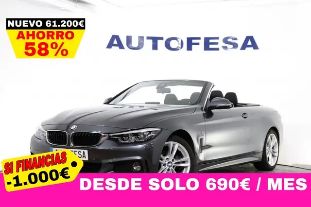 BMW SERIE 4 420i CABRIO M-SPORT 184CV 2P # CUERO, NAVY