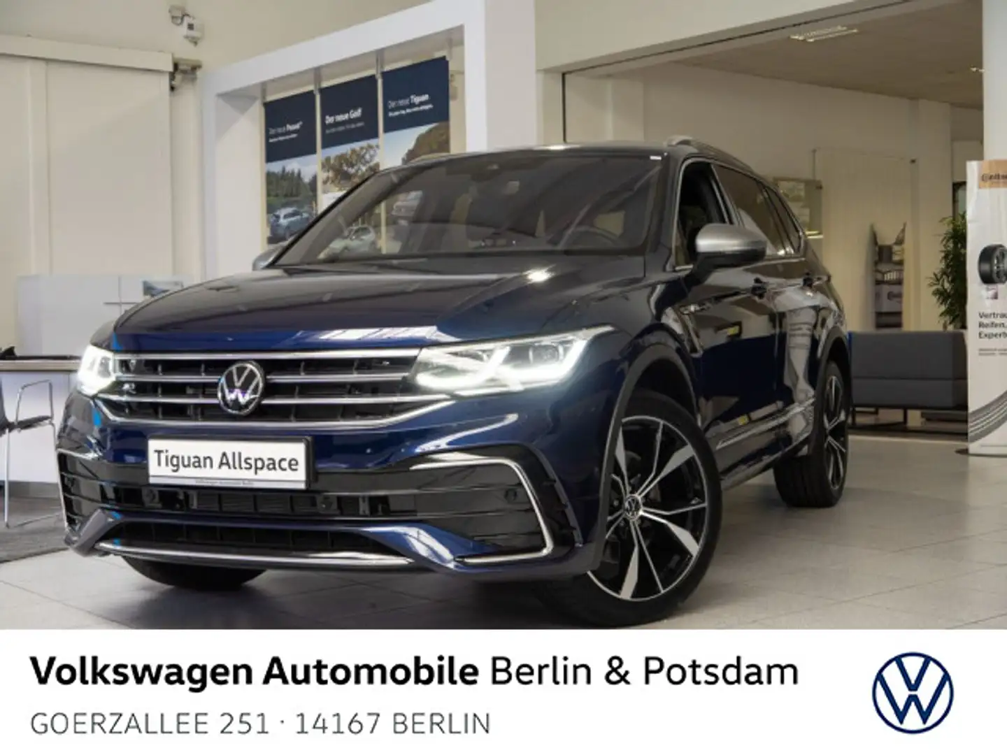Volkswagen Tiguan Allspace 2,0 l TSI DSG 4M Navi R-Kamera Blau - 1