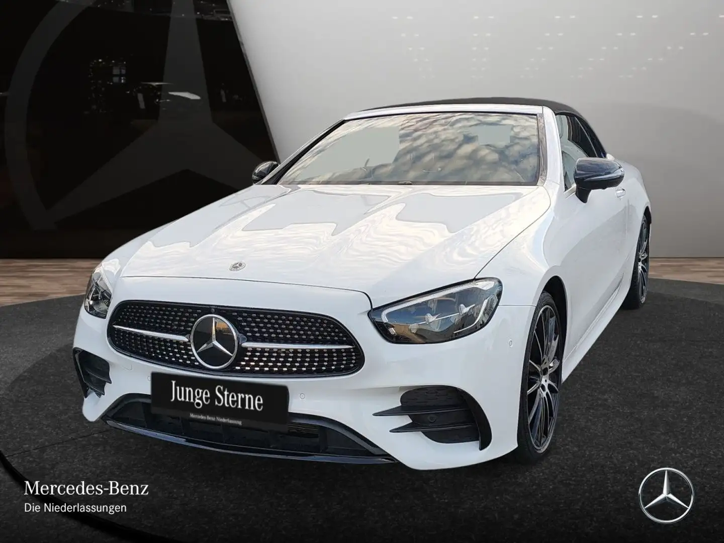 Mercedes-Benz E 450 Cabrio 4M AMG+NIGHT+360+LED+STHZG+BURMESTER Blanc - 2