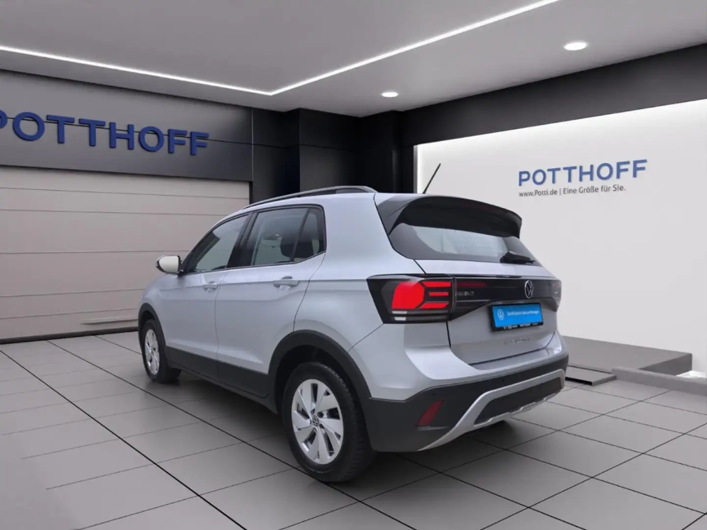 Volkswagen T-Cross 1.0 TSI LIFE KLIMA PDC LED SHZG LM16 Silber - 2