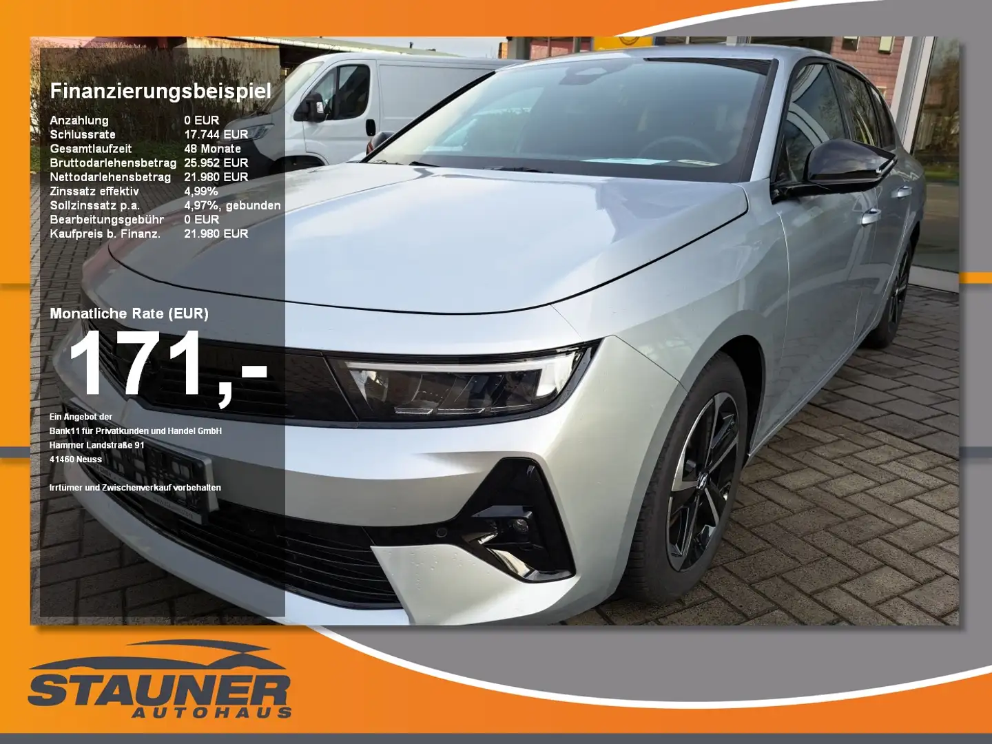 Opel Astra L Sports Tourer 1.2 Turbo GS ACC AHK LED Silber - 1