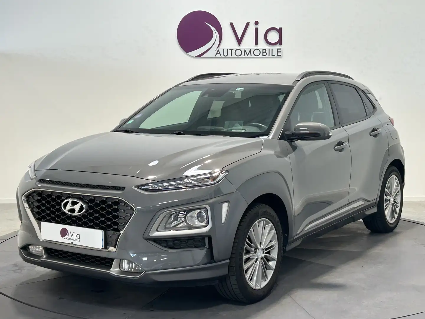 Hyundai KONA 1.0 T-GDi 120 Creative, Audio Krell, Semi Cuir sur Gris - 1