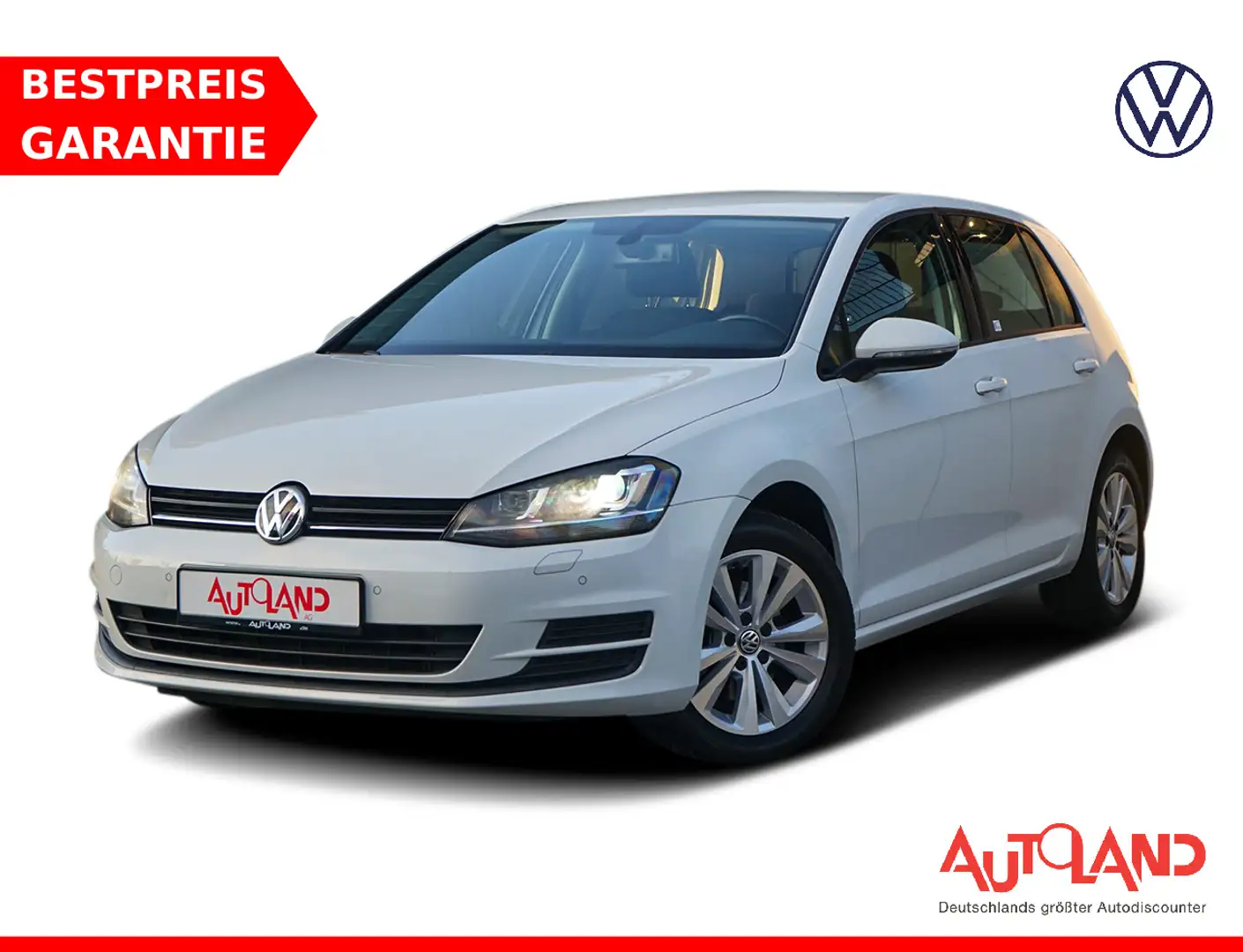 Volkswagen Golf VII 1.4 TSI Xenon Sitzheizung Tempomat PDC Bianco - 1