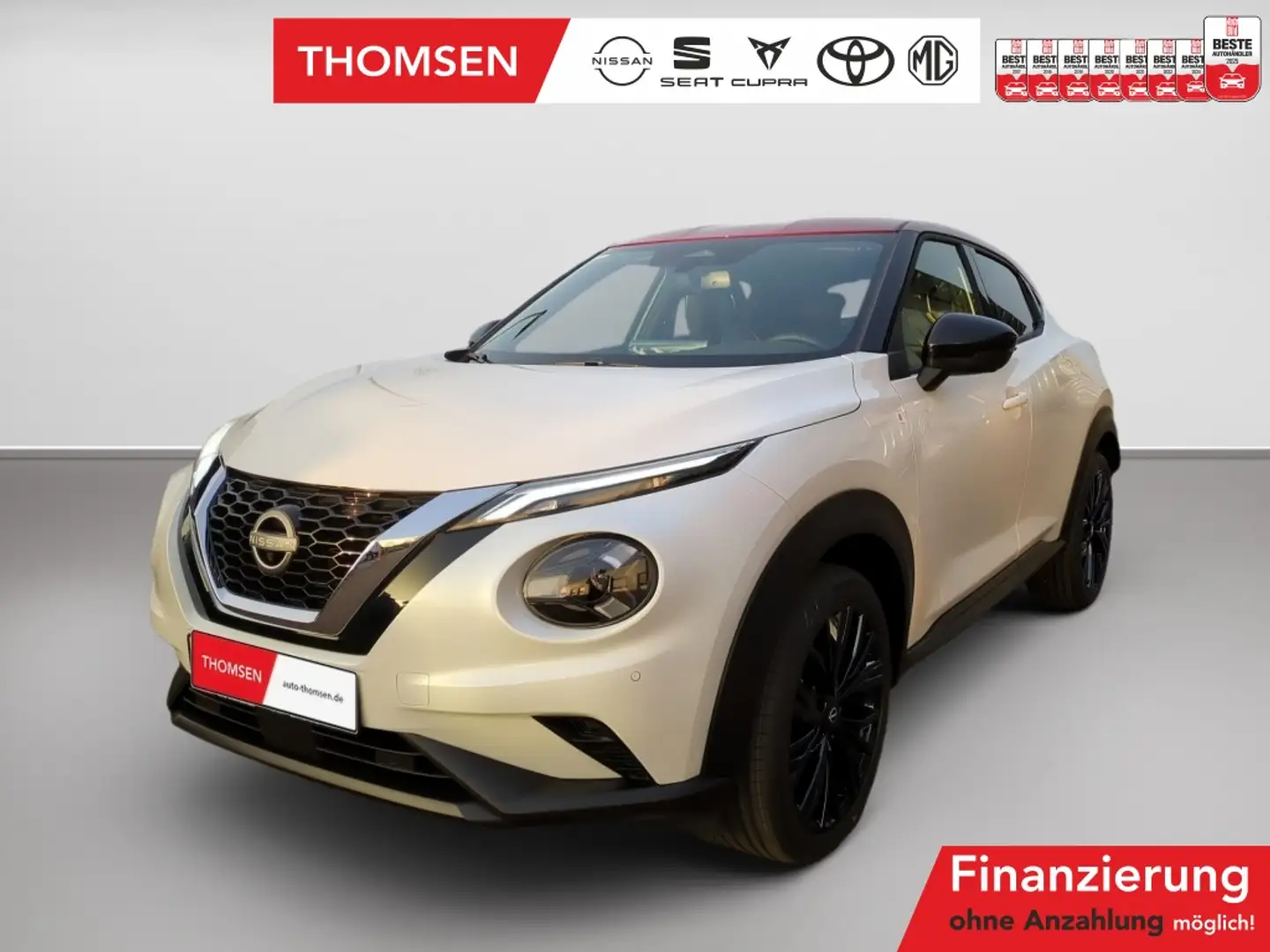 Nissan Juke 1.0 DIG-T N-Design DSG+ACC+AUT+LED+Winterp. Wit - 1