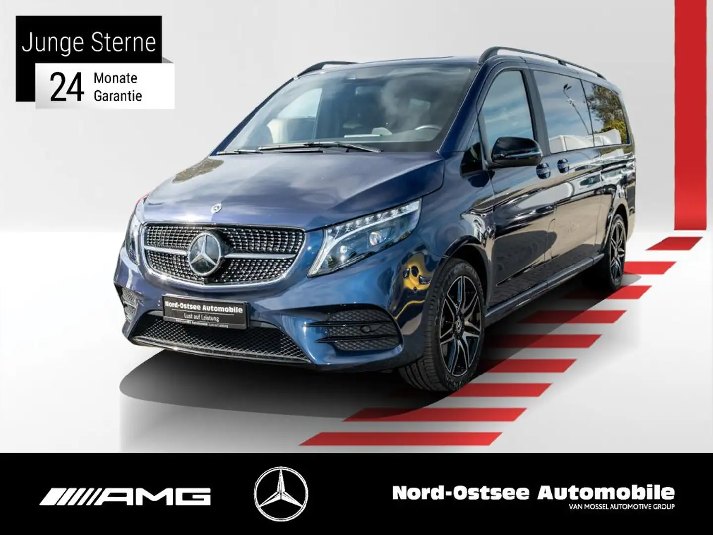 Mercedes-Benz V 300 AMG EDITION 4x4 EXTRALANG WW HEIZUNG LED Bleu - 1