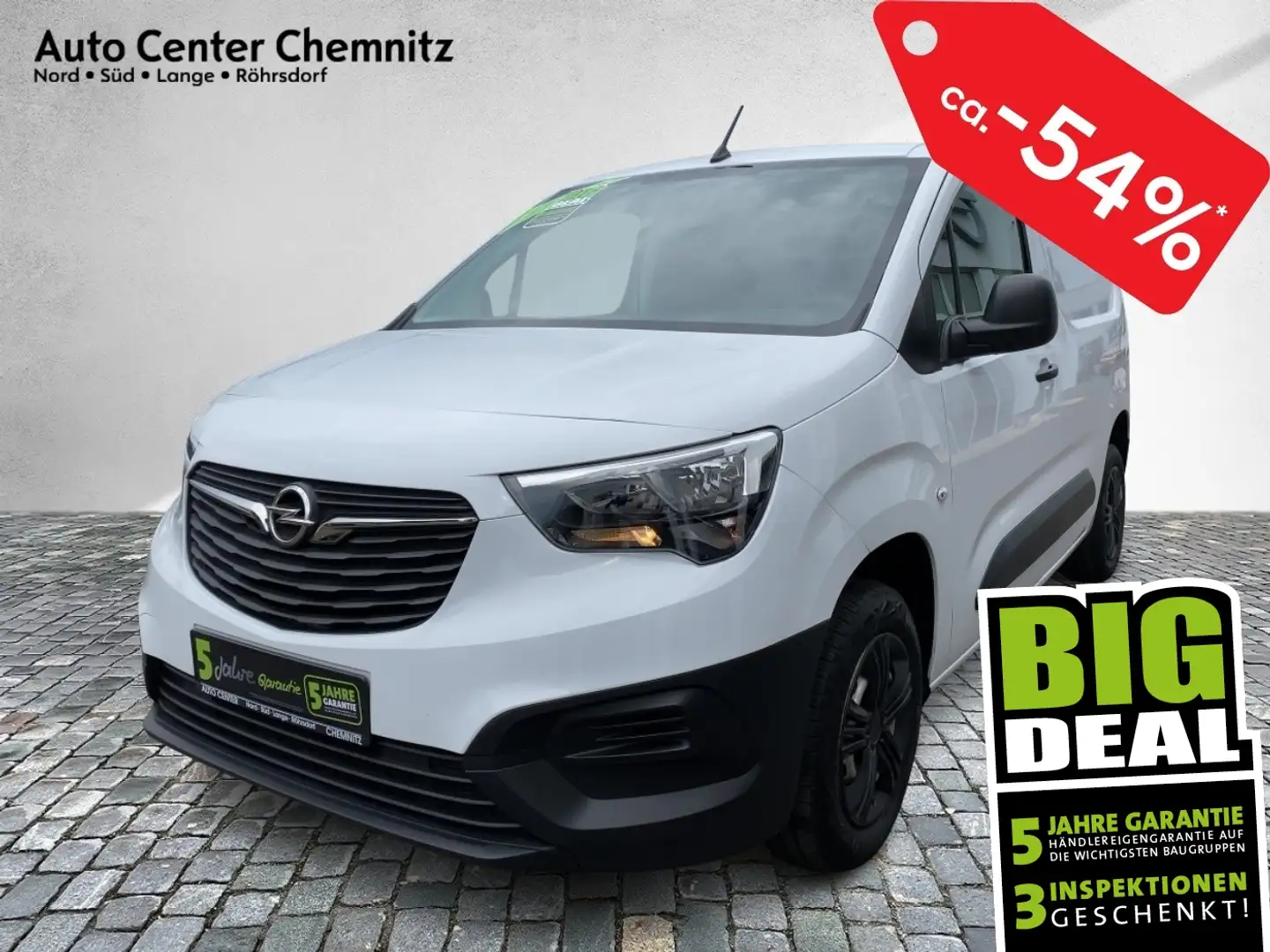Opel Combo E Cargo 1.5 D Edition 3Sitze/Klima/PDC Weiß - 1