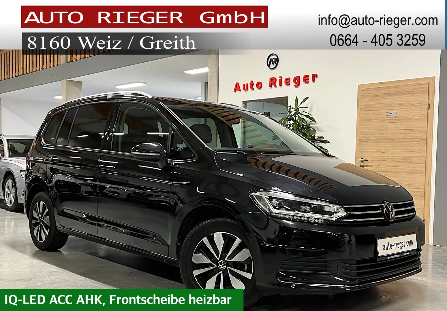 Volkswagen Touran Comfortline 2,0 TDI DSG Goal ACC, IQ-LED, AHK Schwarz - 1