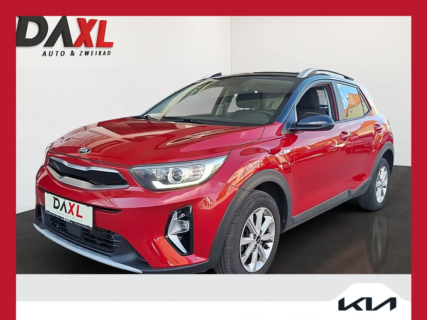 Kia Stonic 1,0 TGDI GPF ISG Silber Rot - 1