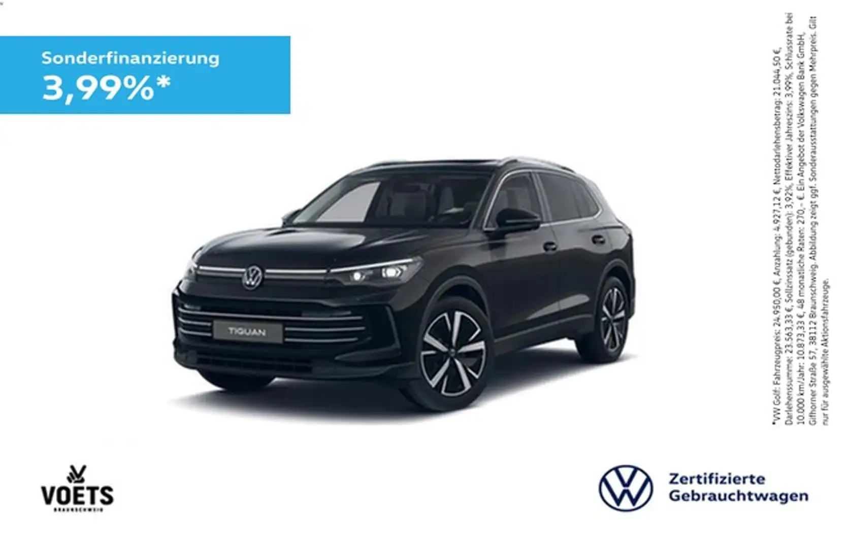 Volkswagen Tiguan Elegance 2.0 TDI DSG MATRIX-LED+HuD+STANDHZG Noir - 1