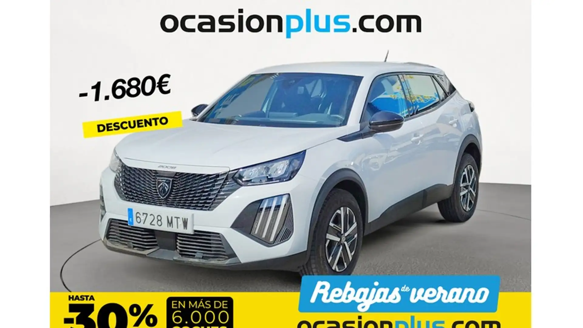 Peugeot 2008 1.2 PureTech S&S Active 100 Blanc - 1