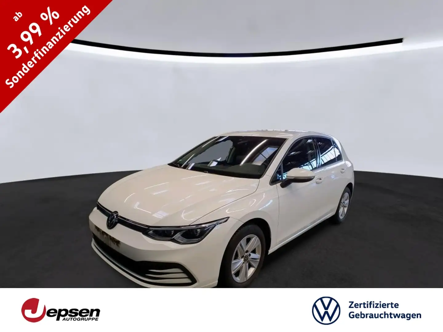 Volkswagen Golf VIII Life 1.5 TSI Navi+LED+FLA+RearView Weiß - 1
